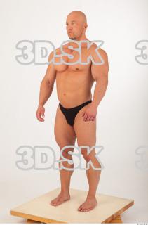 Whole body modeling swim suit photo reference of Sebastian 0024